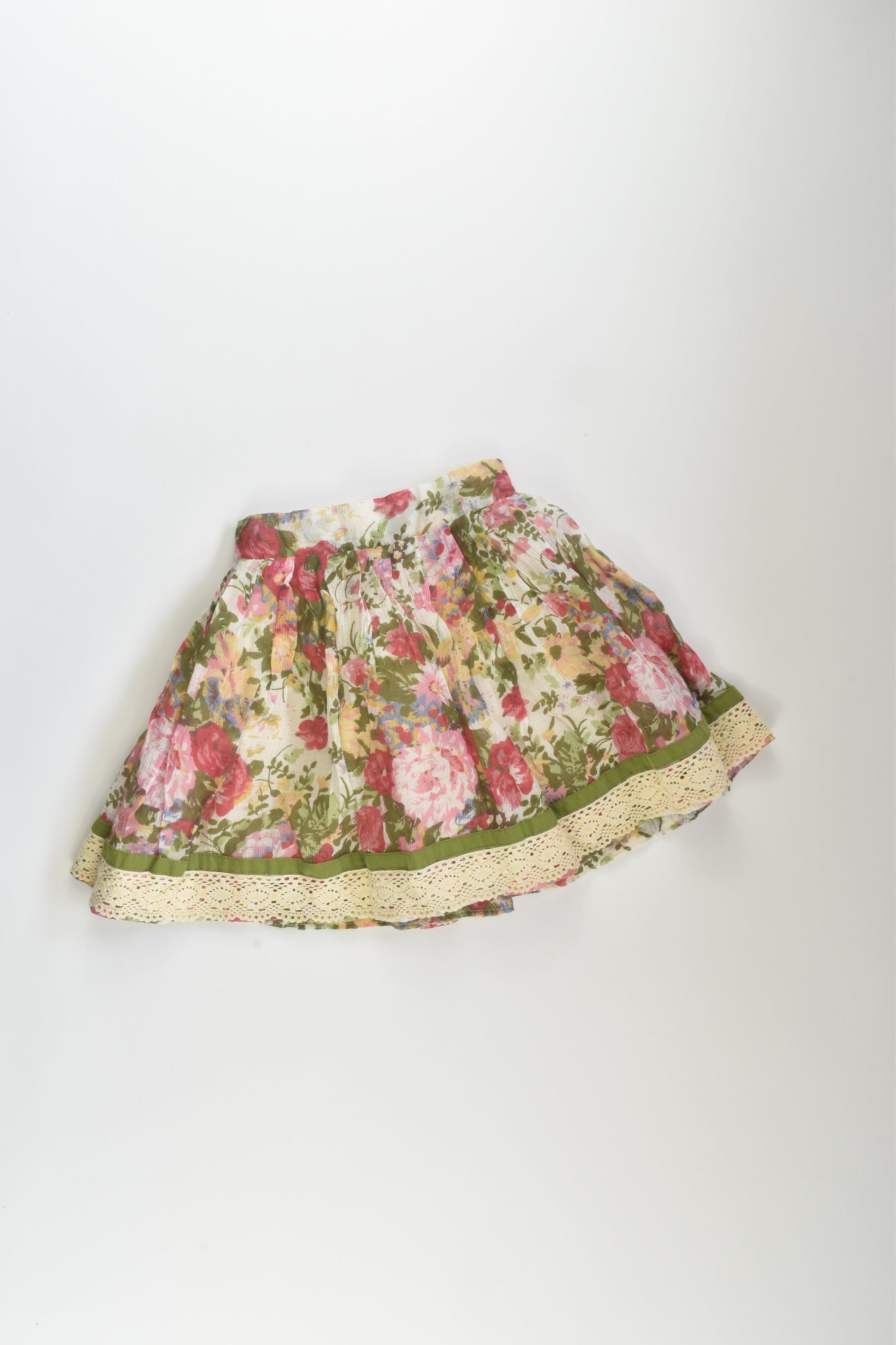 Baby Takes a Trip Size 3 Lined Skirt