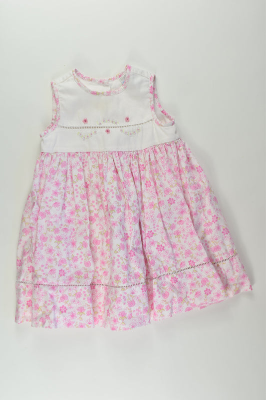 Baby World Size 0 Lined Embroidery Dress