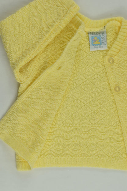 Baby Worls Size 000 Knit Cardigan