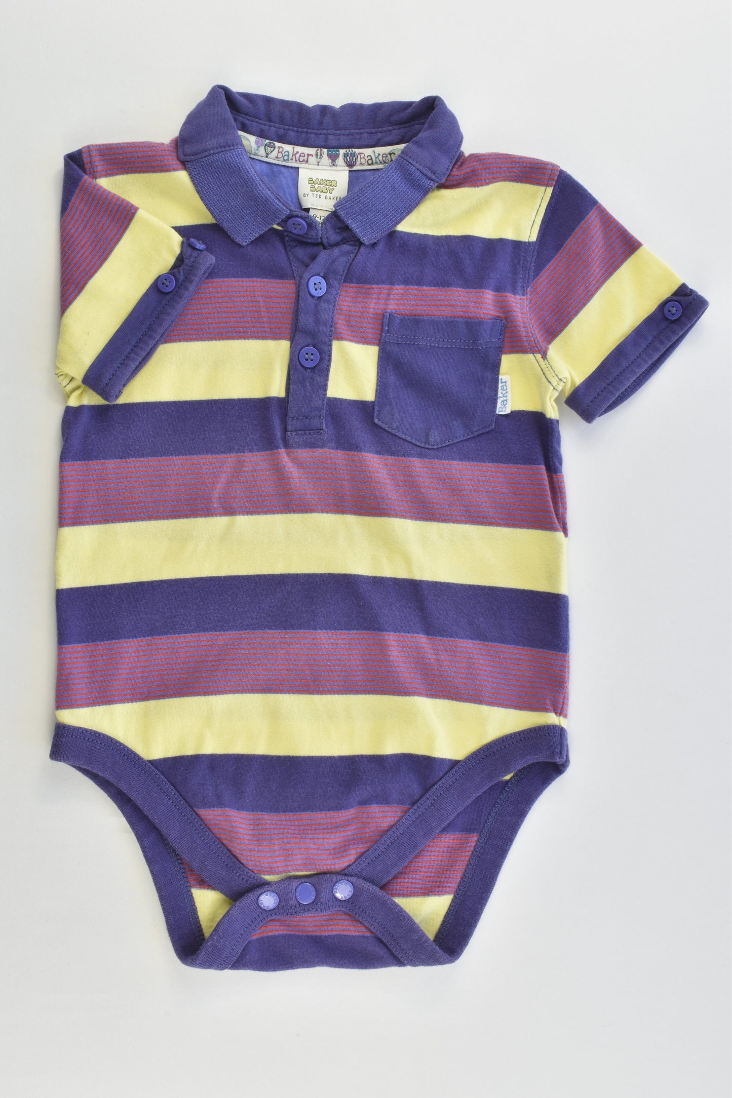 Baker Baby by Ted Baker Size 0 (9-12 months, 80 cm) Collared Bodysuit