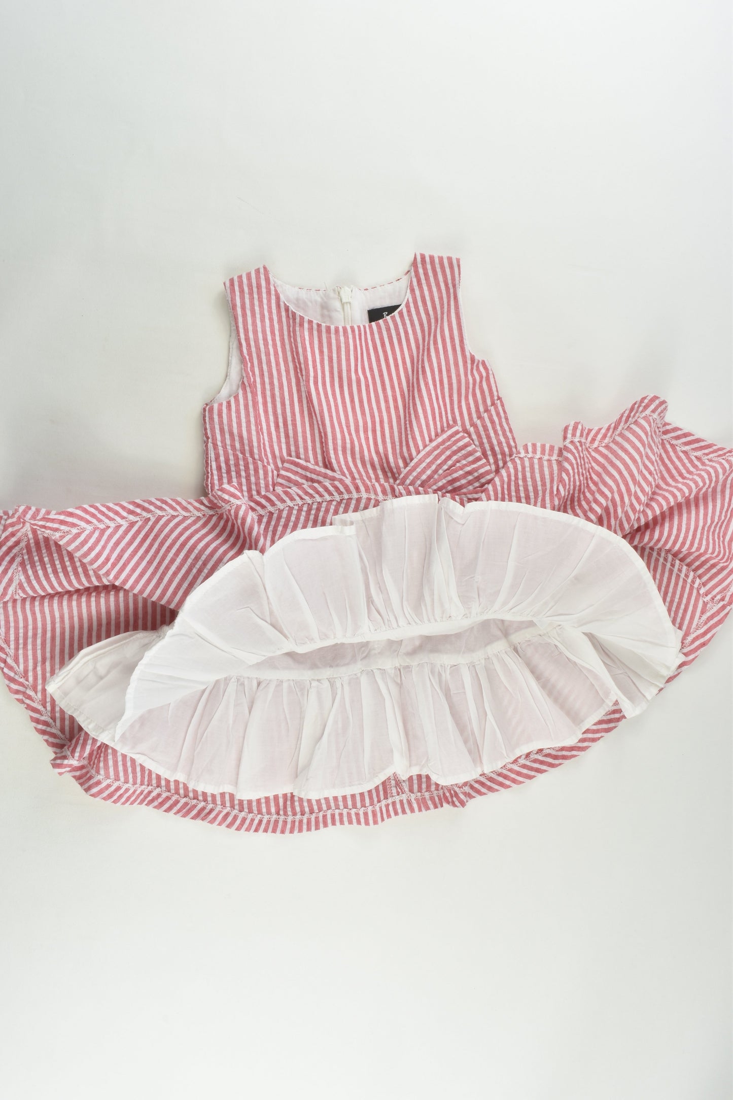 Bardot Junior Size 2 (92 cm) Lined Striped Dress