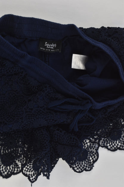 Bardot Junior Size 8 Lined Lace Shorts