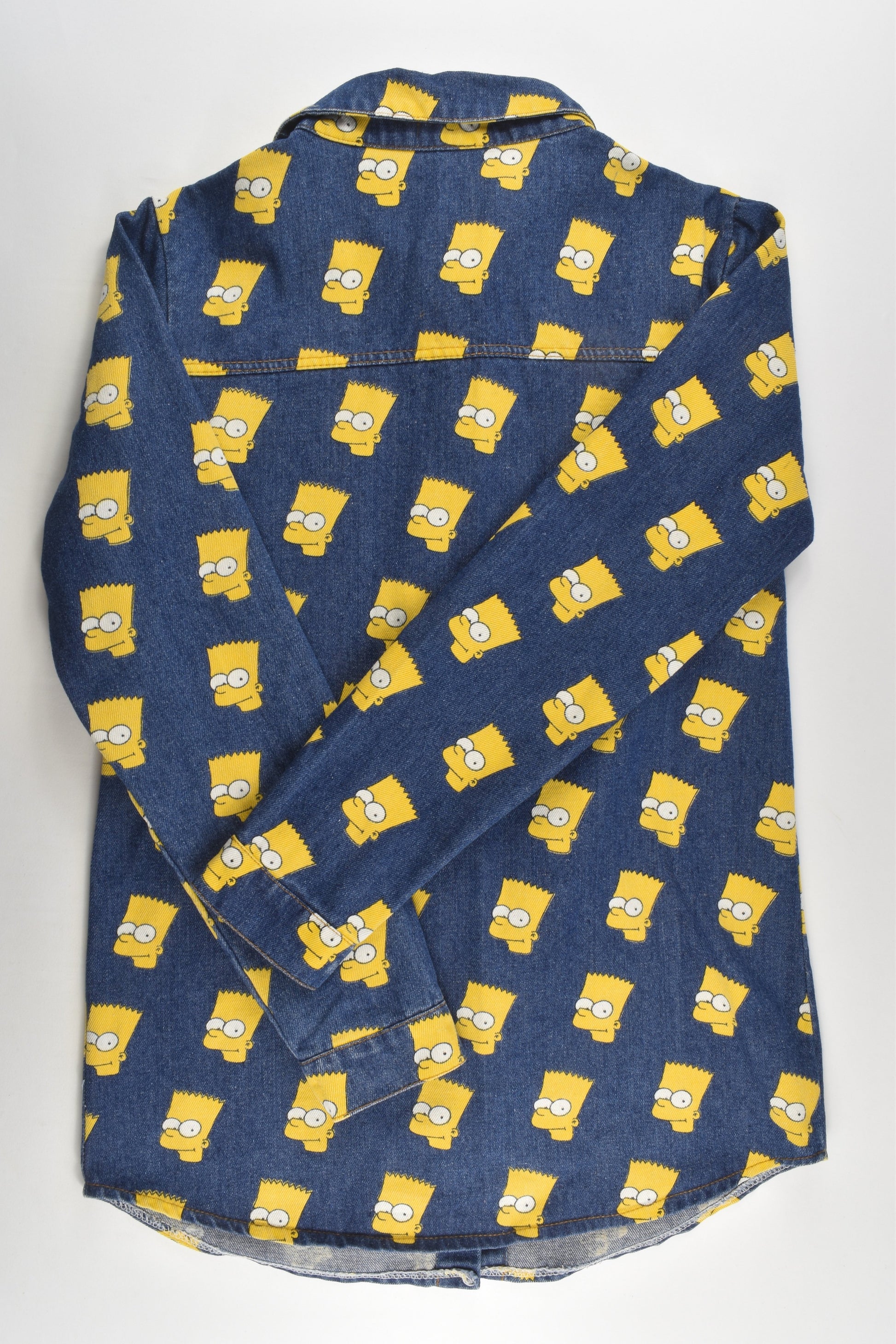 Bart Simpson Size approx 12-14 Denim Shirt