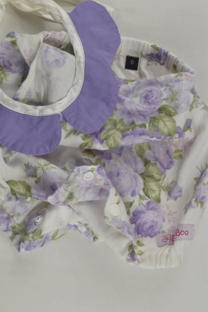 BeanieBoo Size 0 Floral Romper