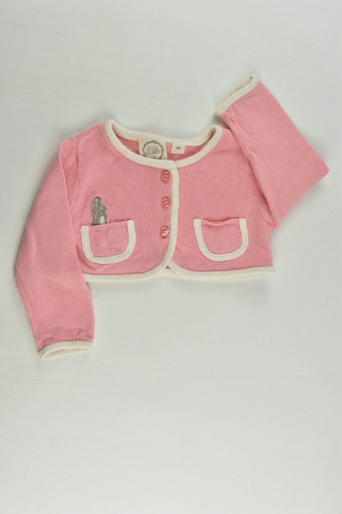 Beatrix Potter Size 00 Peter Rabbit Knitted Cardigan