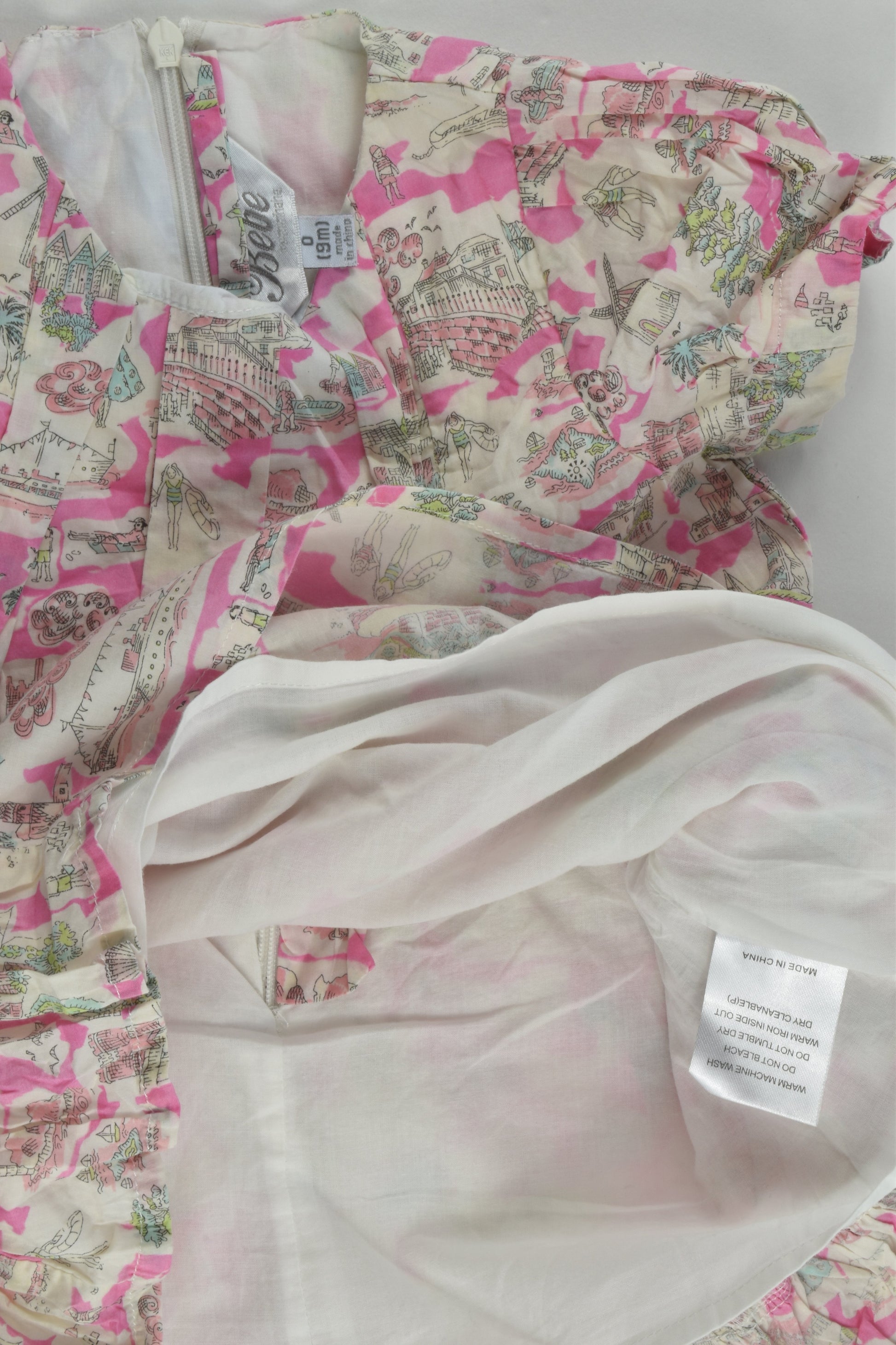 Bébé by Minihaha Size 0 (9 months) Seaside Lined Dress
