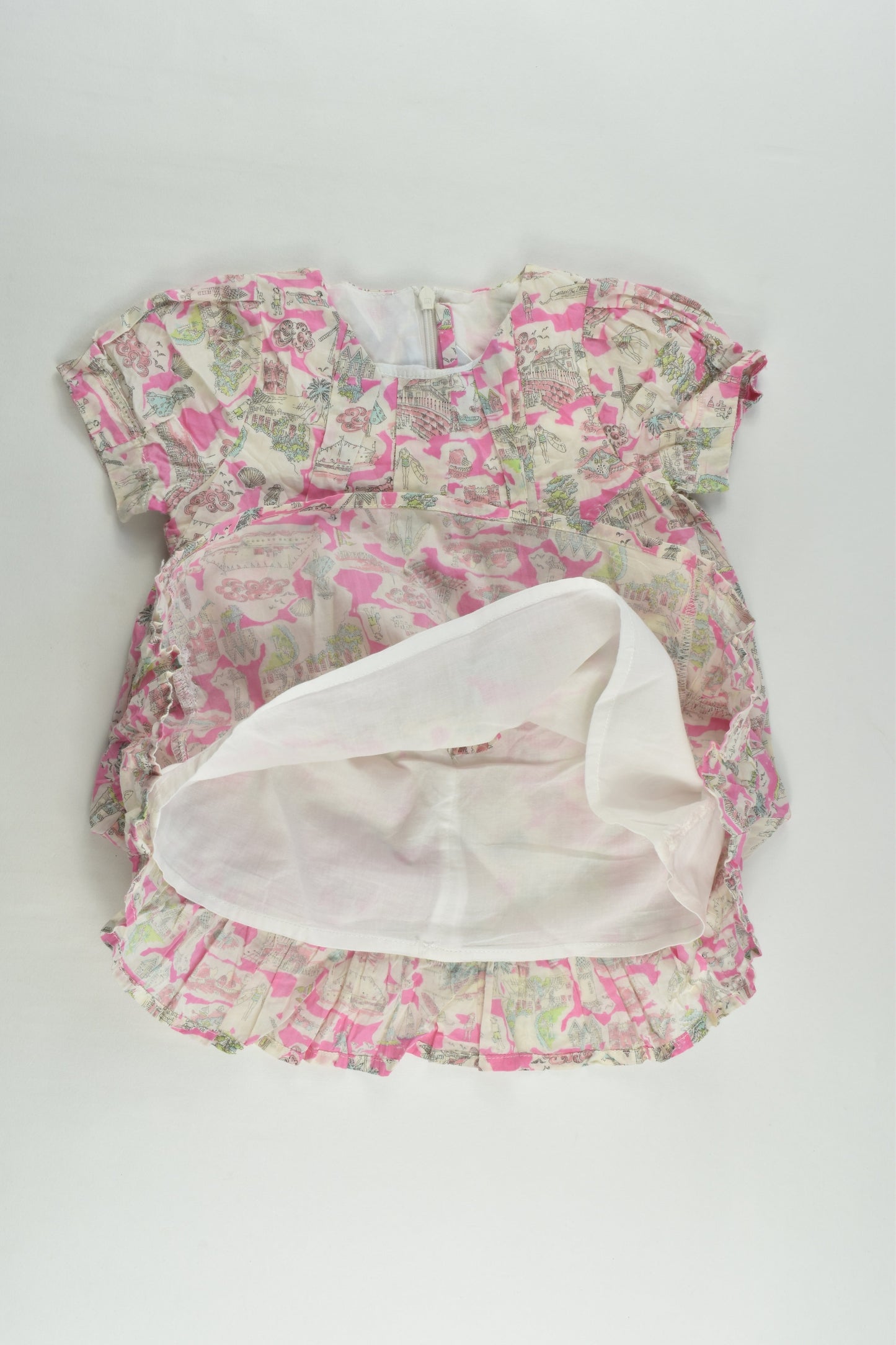 Bébé by Minihaha Size 0 (9 months) Seaside Lined Dress