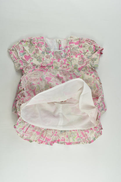 Bébé by Minihaha Size 0 (9 months) Seaside Lined Dress