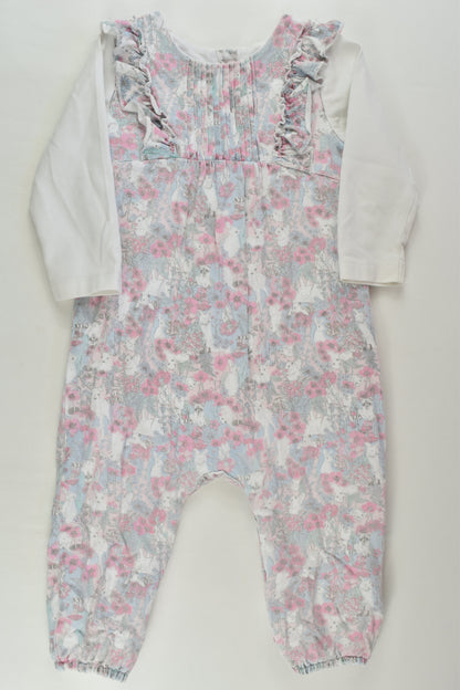 Bébé by Minihaha Size 0 Lined Forest Animals Romper
