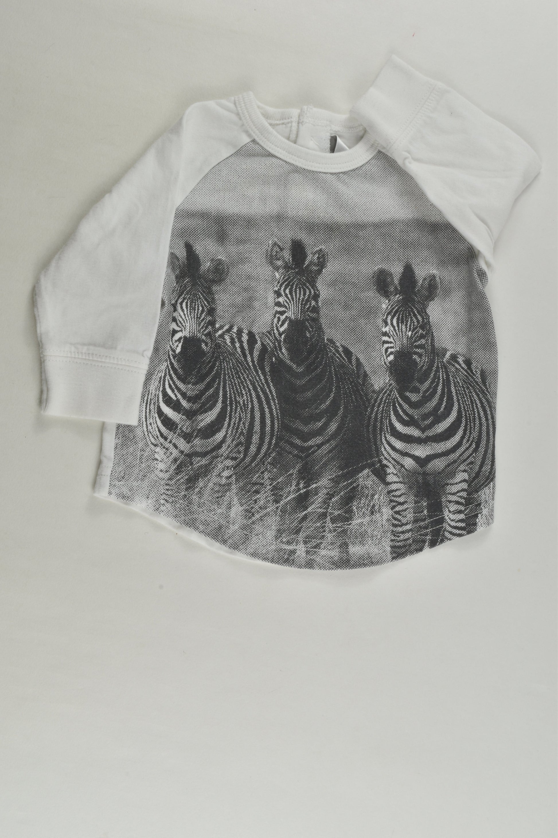 Bébé by Minihaha Size 00 (6 months) Zebra Top