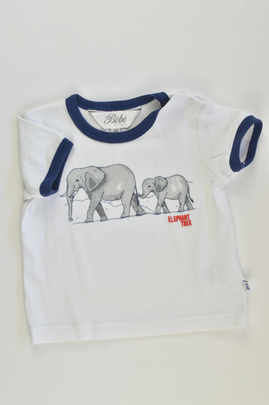 Bébé by Minihaha Size 00 Elephant T-shirt