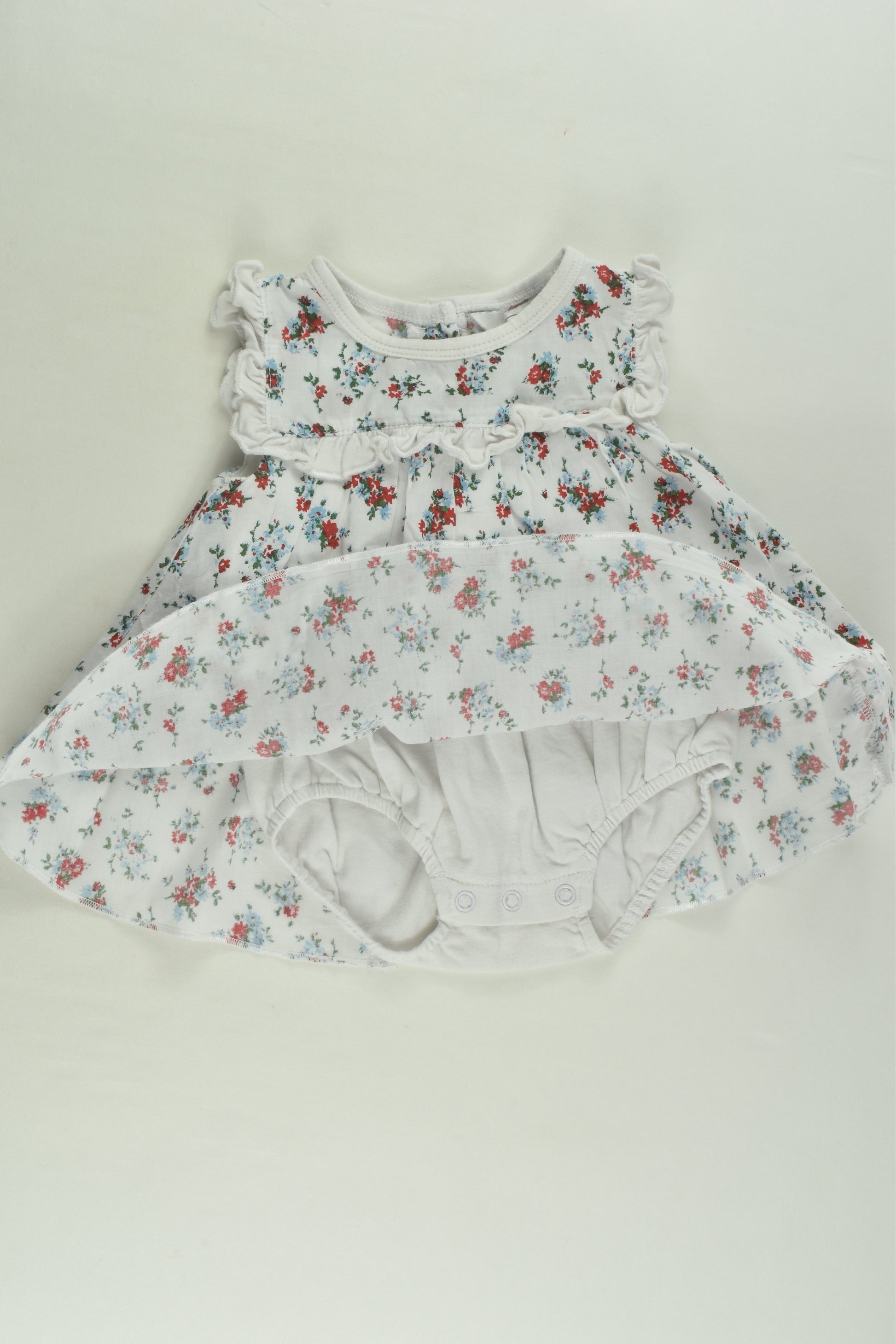 Bébé by Minihaha Size 000 (3 months) Dress with Bodysuit Underneath