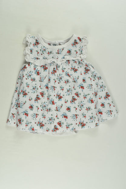 Bébé by Minihaha Size 000 (3 months) Dress with Bodysuit Underneath