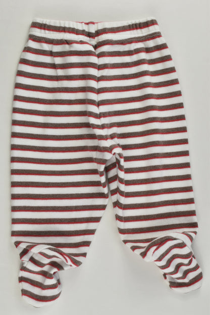 Bébé by Minihaha Size 000 Striped Footed Pants