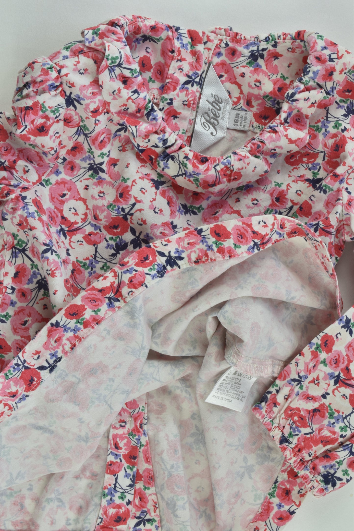 Bébé by Minihaha Size 1 (18 months) Floral Blouse