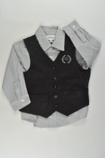 Bébé by Minihaha Size 1-2 (18 months) Shirt and Vest
