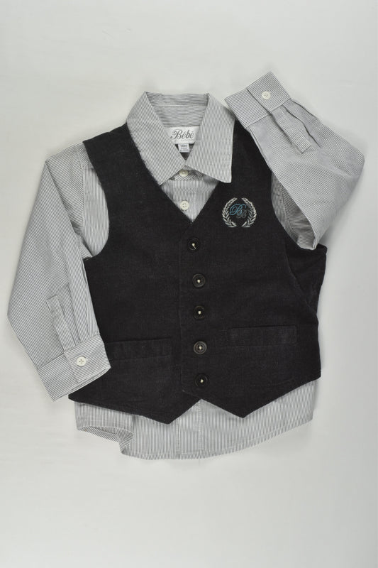 Bébé by Minihaha Size 1-2 (18 months) Shirt and Vest