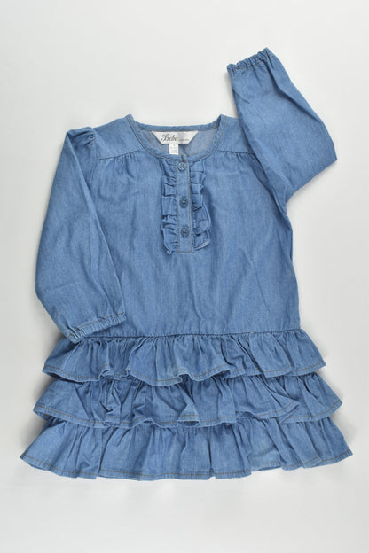 Bébé by Minihaha Size 1 (9-12 months) Lightweight Denim Dress