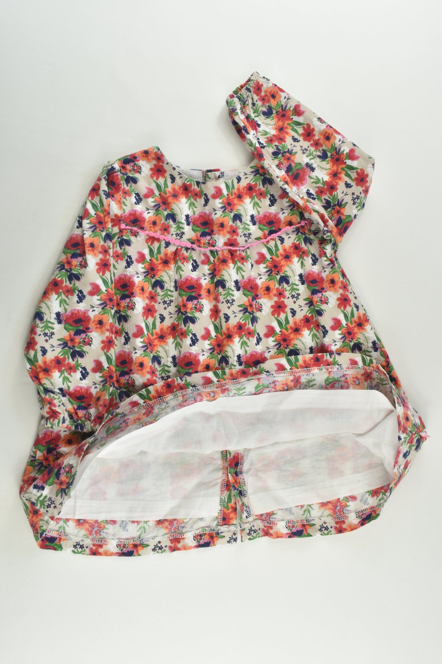 Bébé by Minihaha Size 2 (24 months) Lined Floral Lightweight Cord Dress