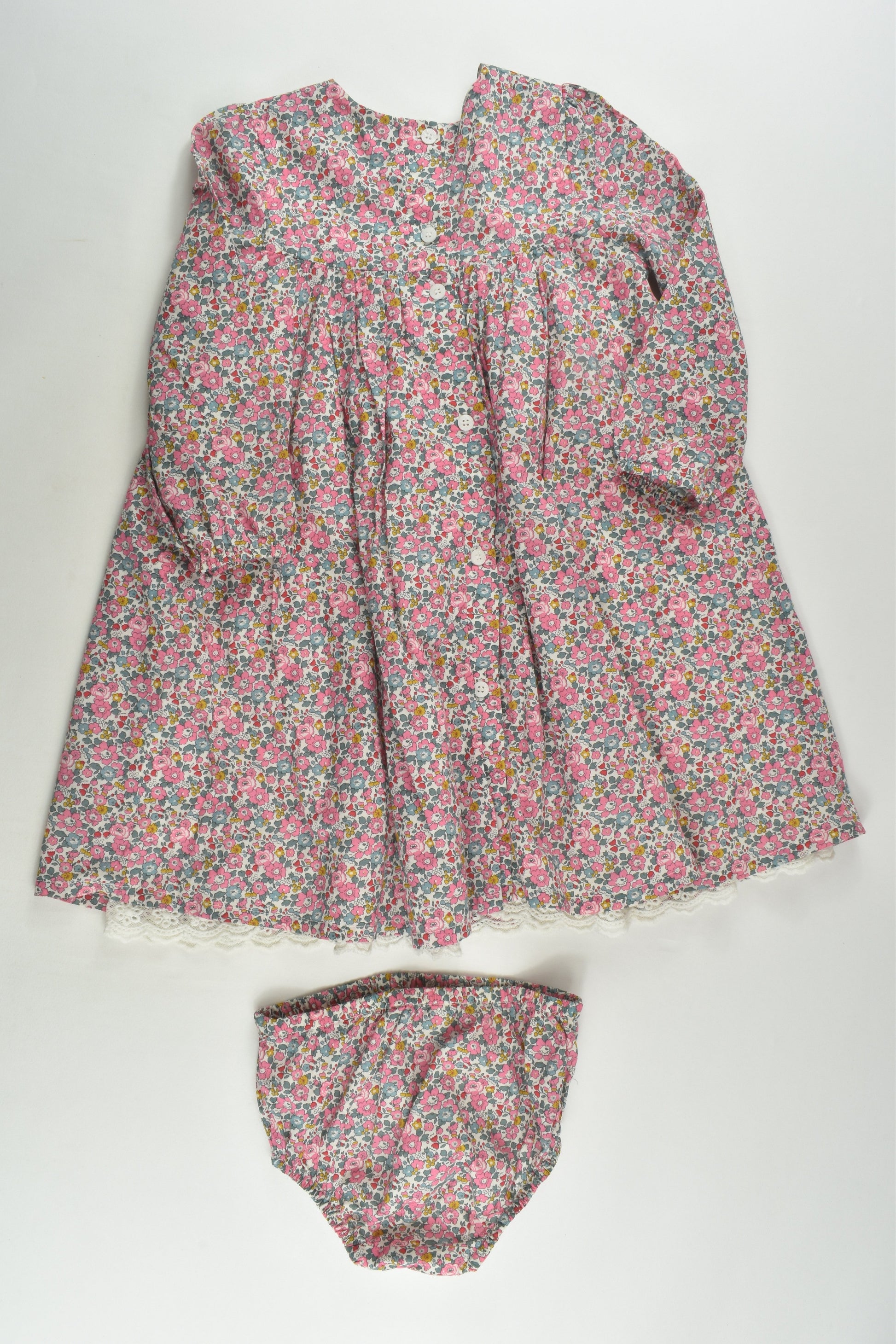 Bébé by Minihaha Size 2 (24 months) Lined Liberty Print Dress and Bloomers