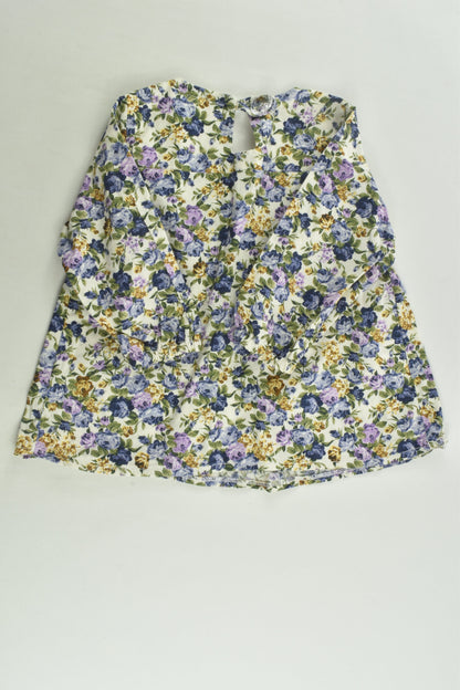 Belle Inspired Size 0 Floral Blouse