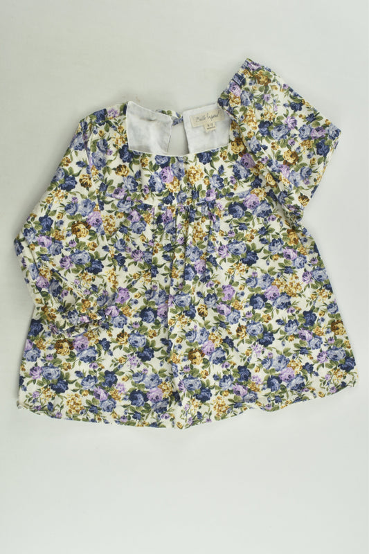 Belle Inspired Size 0 Floral Blouse