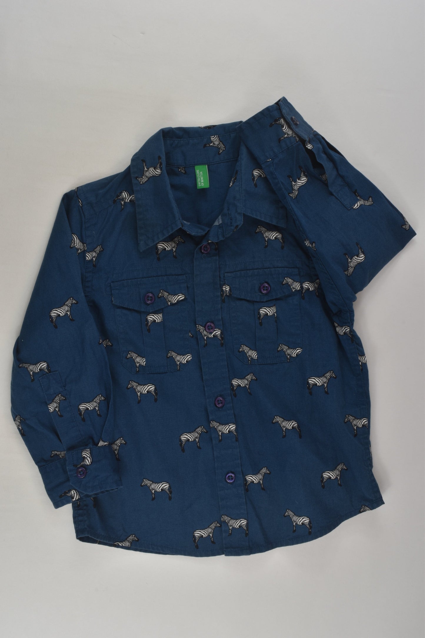 Benetton Size 2 Zebra Shirt