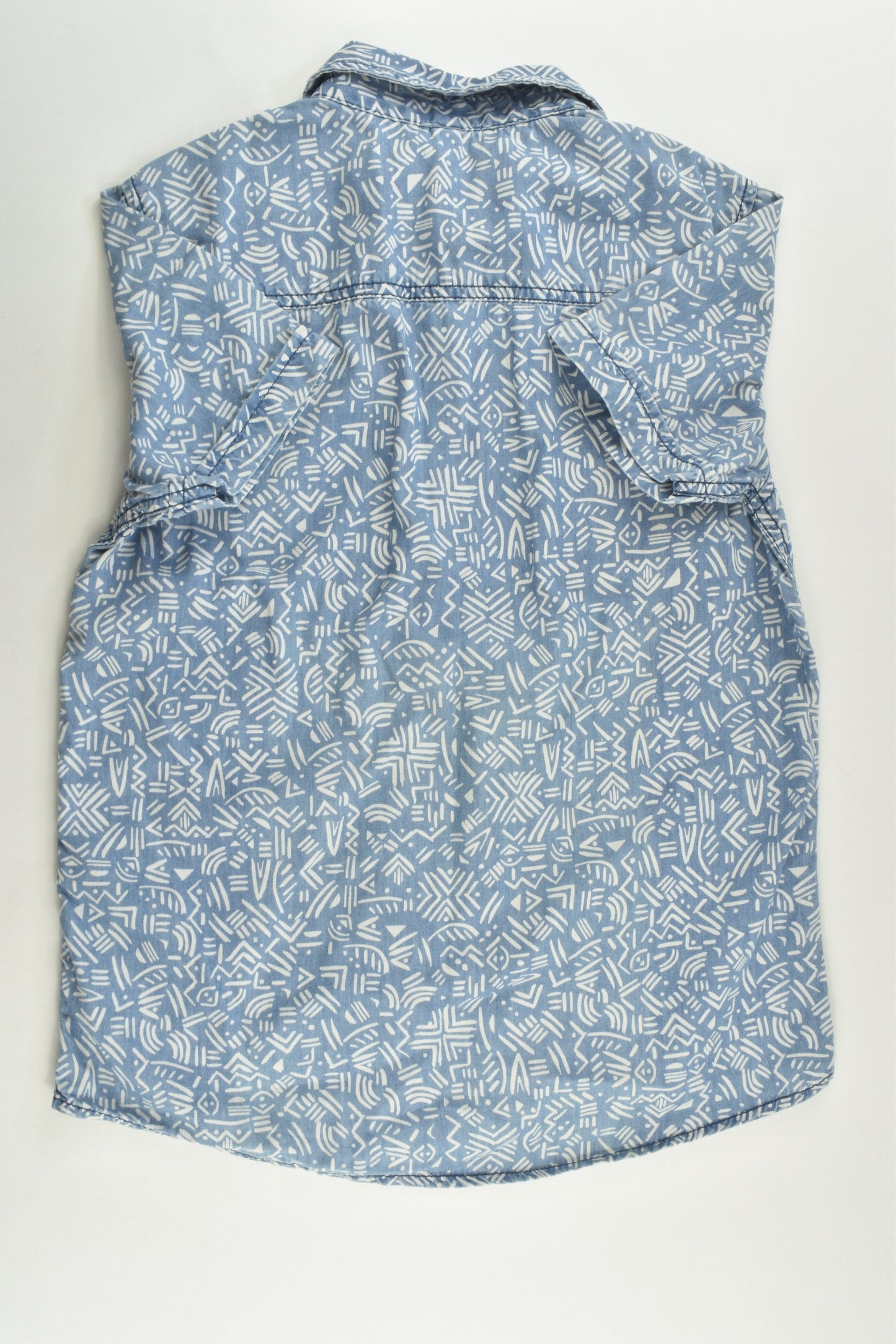 Benetton Size 8-9 Lightweight 'Save The Nature' Denim Shirt