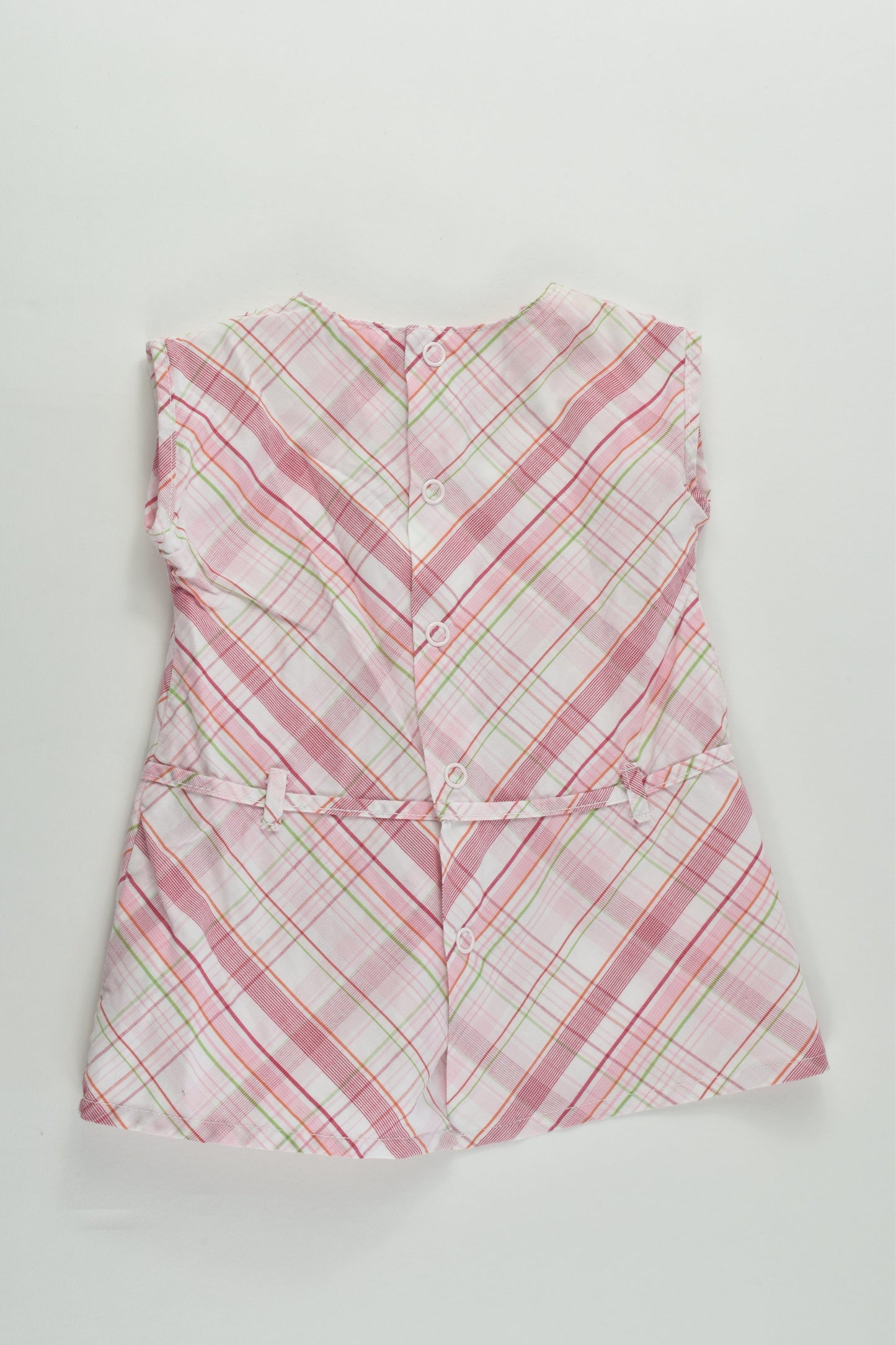 Berlingot (France) Size 000 (3 months, 60 cm) Checked Dress