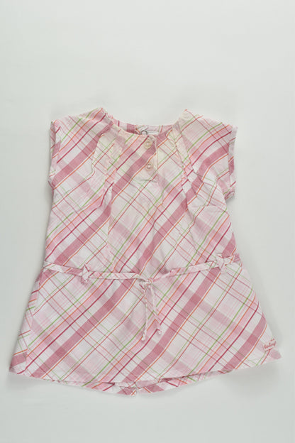 Berlingot (France) Size 000 (3 months, 60 cm) Checked Dress