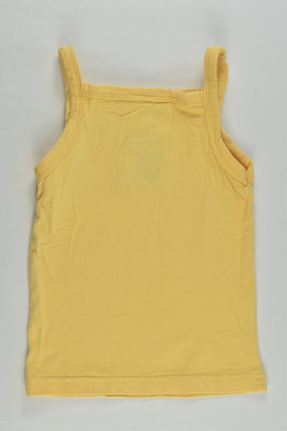 Big Softies Size 2 Yellow 'Baby Flowers' Tank Top