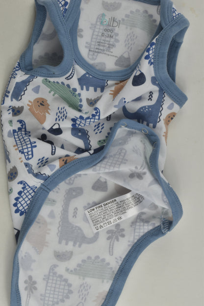 Bilbi Size 000 Dinosaur Bodysuit