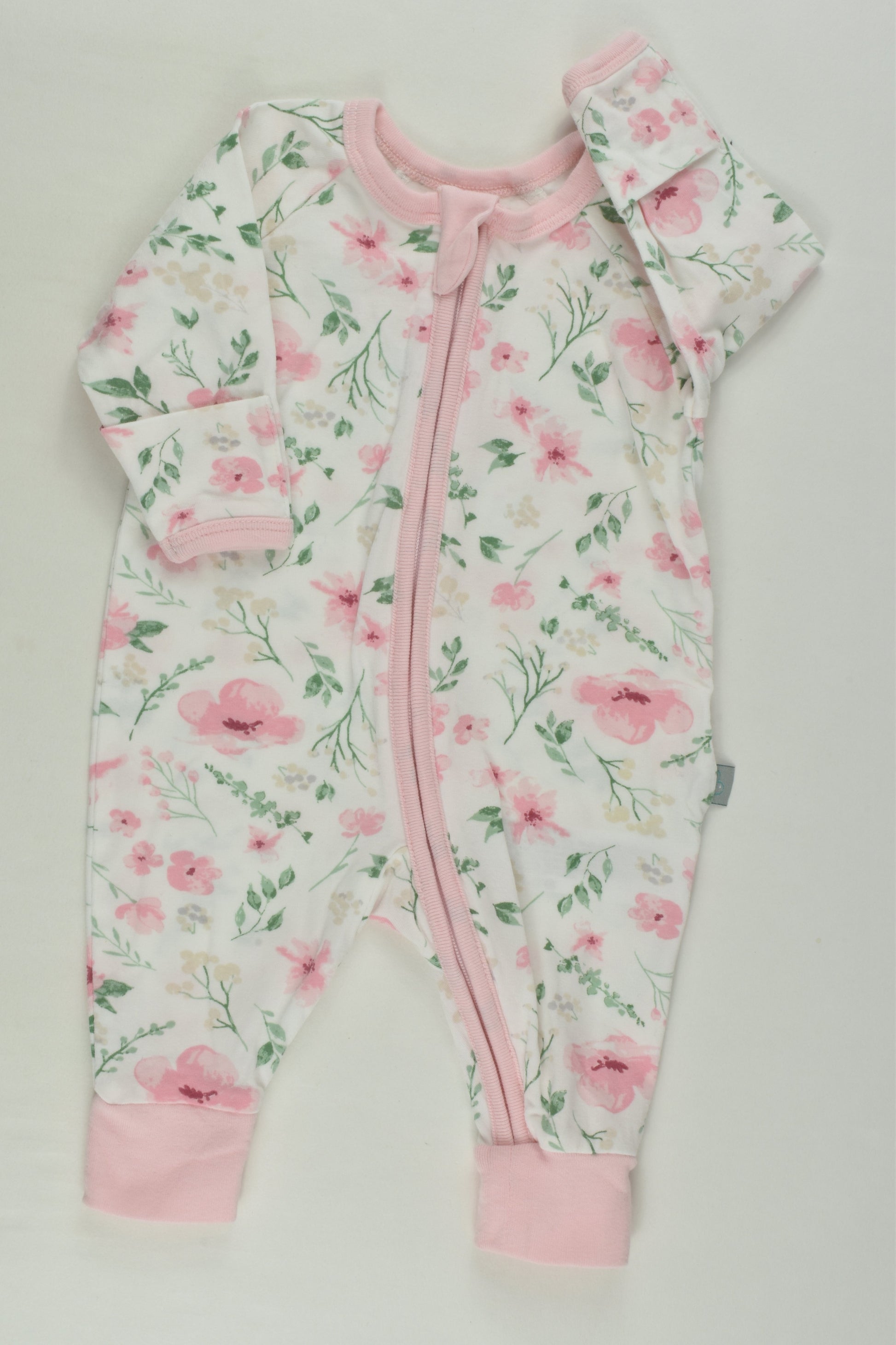 Bilbi Size 0000 Floral Zip Romper