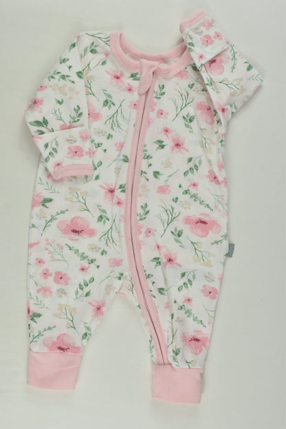 Bilbi Size 0000 Floral Zip Romper