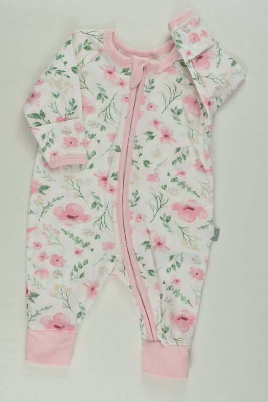 Bilbi Size 0000 Floral Zip Romper