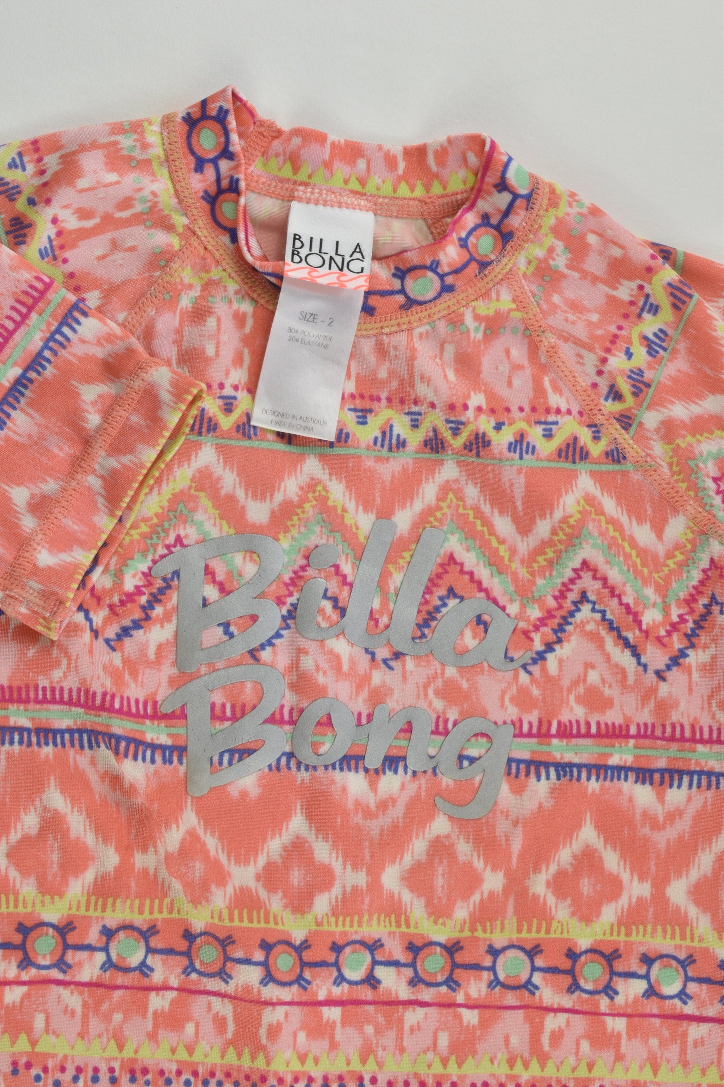 Billabong Size 2 Rashie Top
