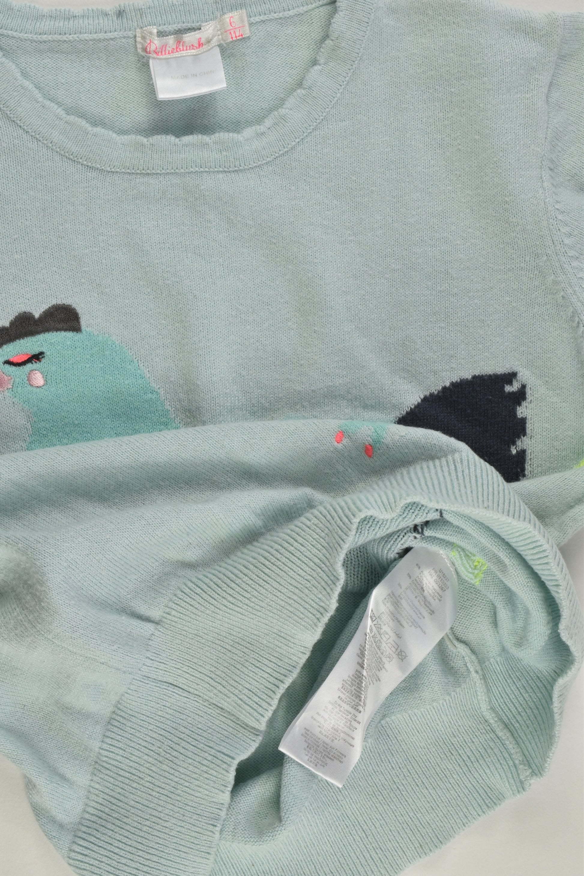 Billie Blush Size 5-6 (114 cm) Hen Knit Jumper