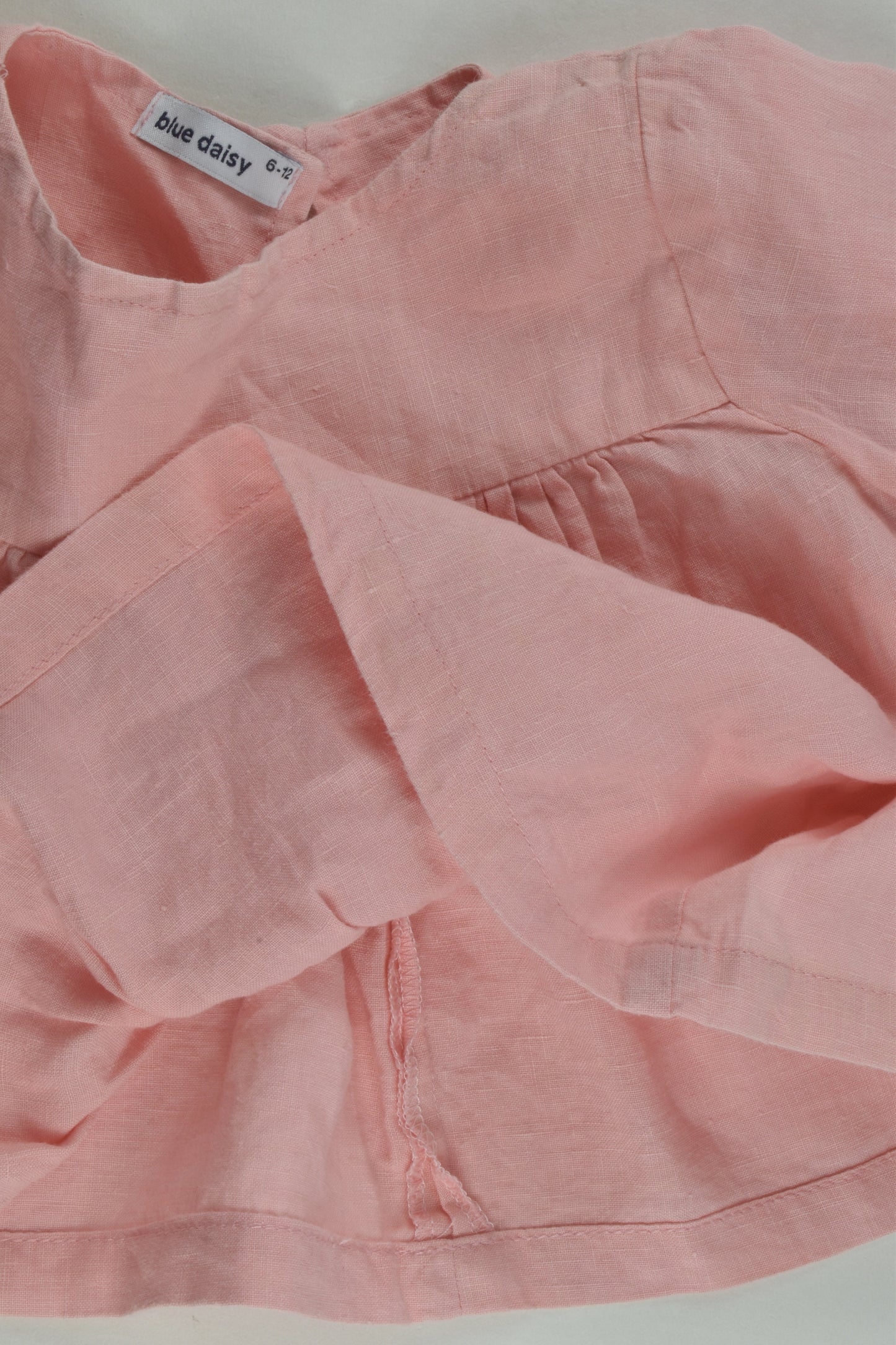 Blue Daisy Size 0 Linen Tunic/Blouse