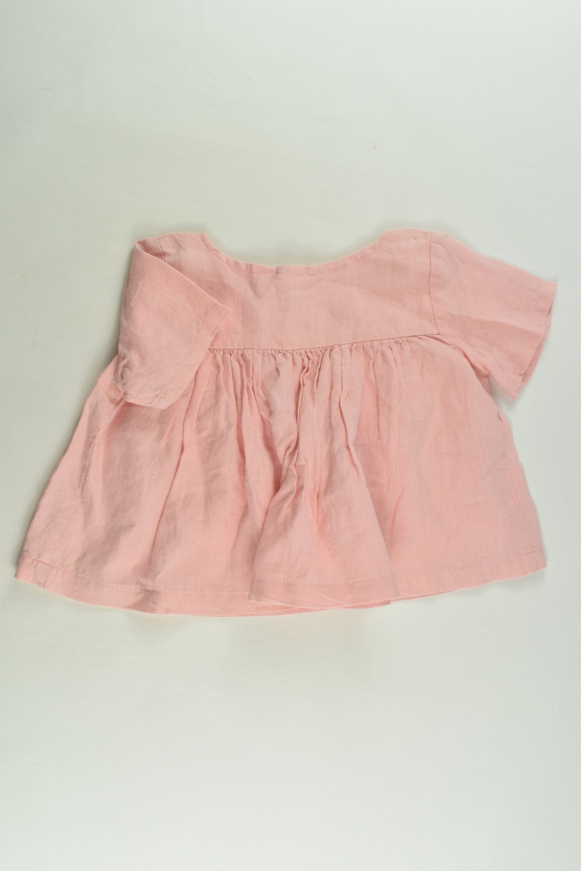 Blue Daisy Size 0 Linen Tunic/Blouse