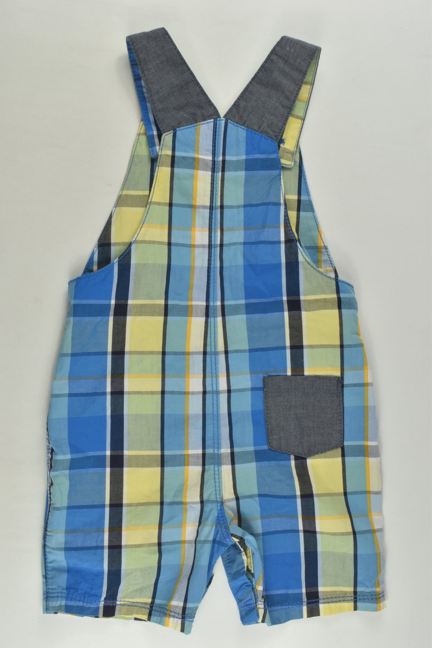 Bluezoo by Debenhams Size 0 (9-12 months) Checked Short Overalls