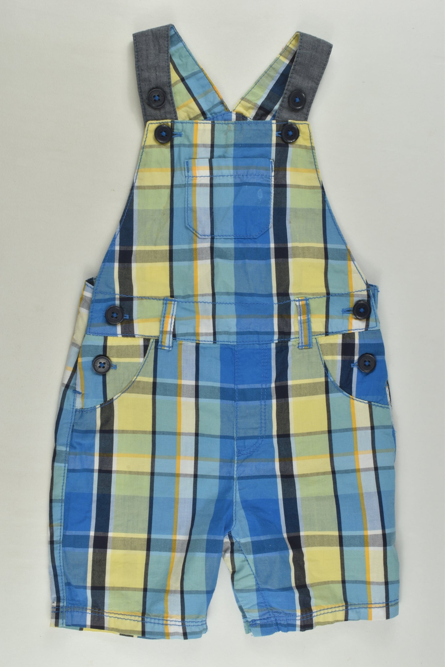 Bluezoo by Debenhams Size 0 (9-12 months) Checked Short Overalls