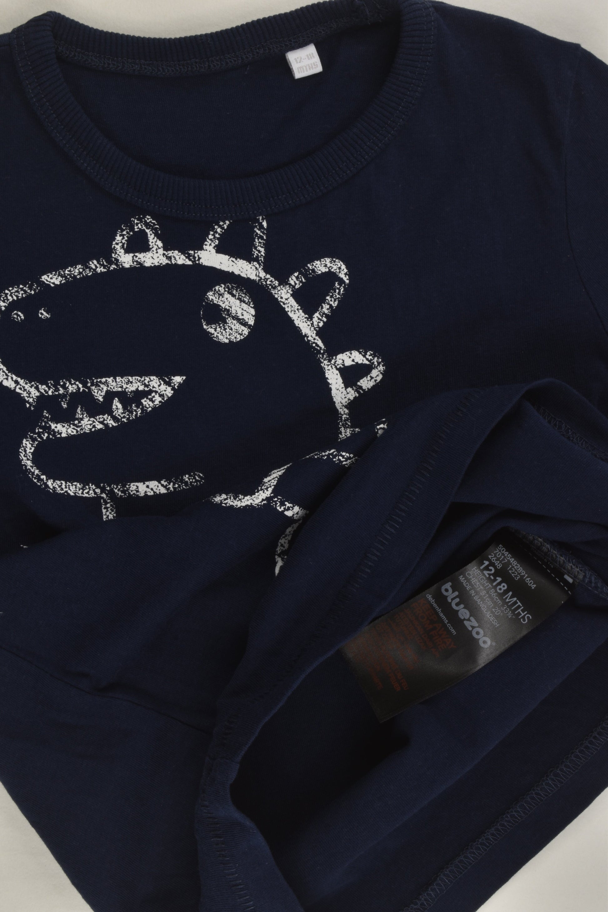 Bluezoo by Debenhams Size 1 Dinosaur T-shirt