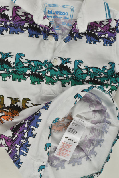 Bluezoo by Debenhams Size 3/4 Pinosaur Polo Shirt