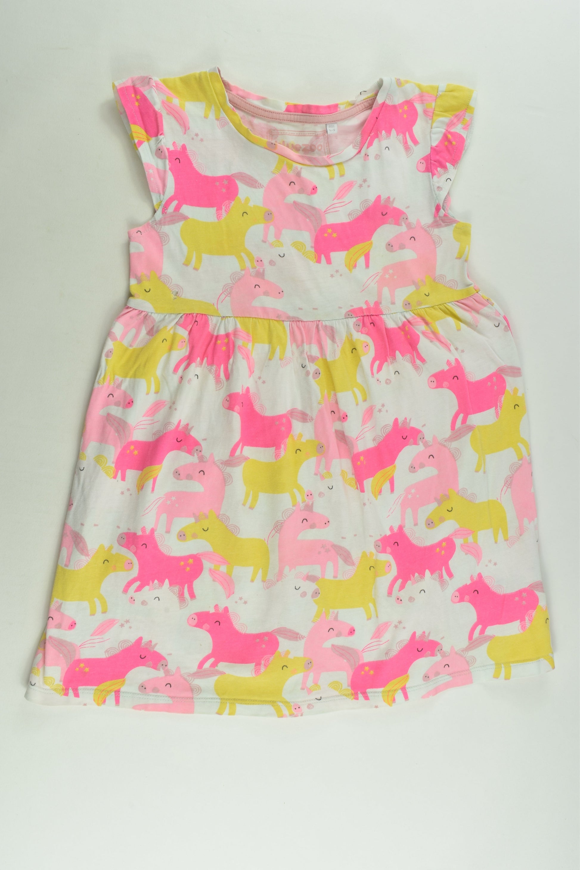 Bluezoo by Debenhams Size 4-5 Unicorns Dress