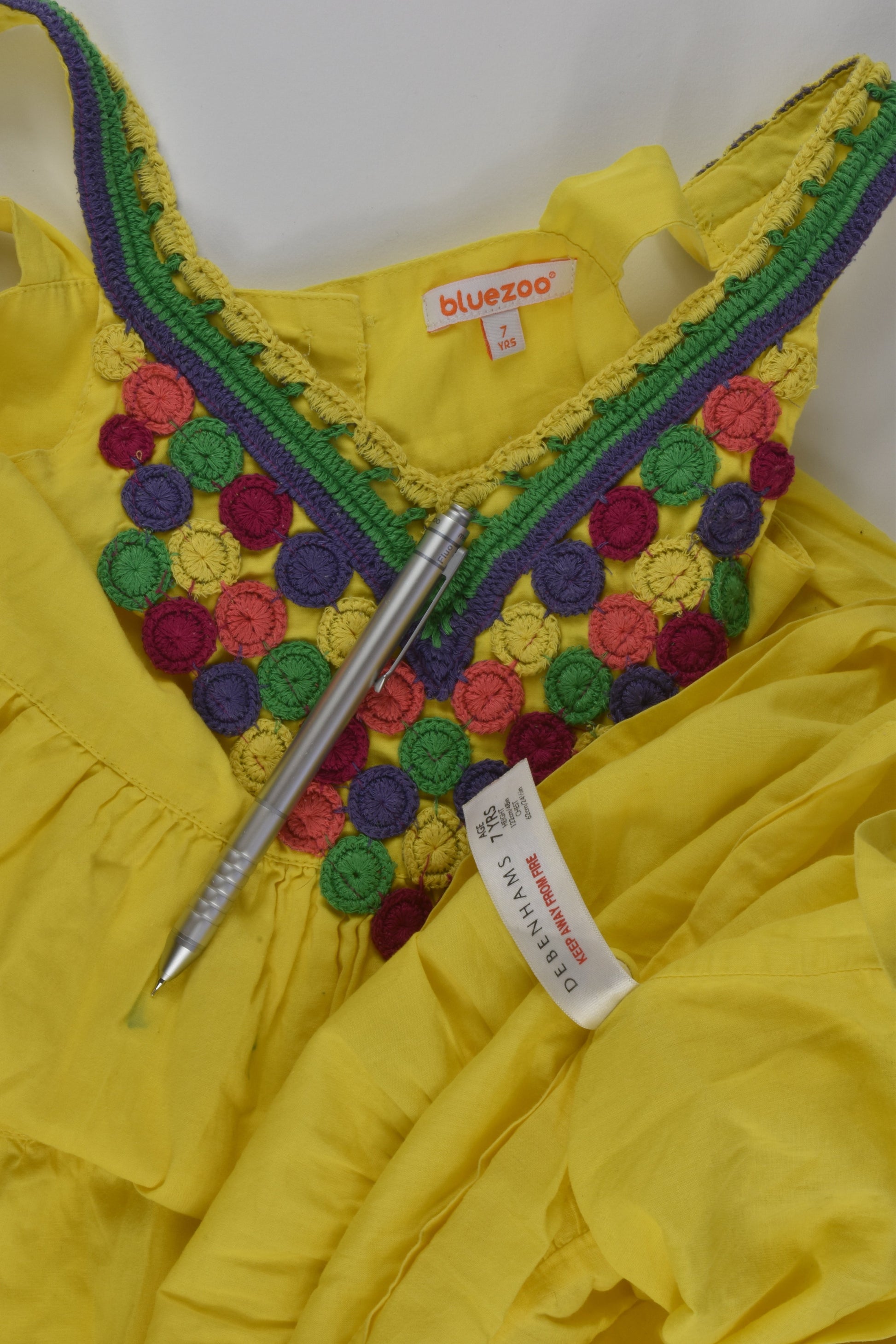 Bluezoo by Debenhams Size 7 Lined Dress