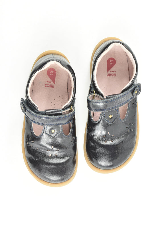 Bobux Size 27 Black Leather Shoes