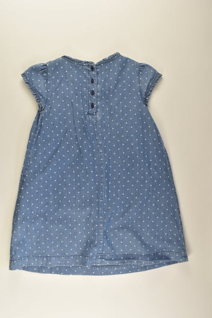 Boden Size 4-5 Liberty Print Lined Denim Dress