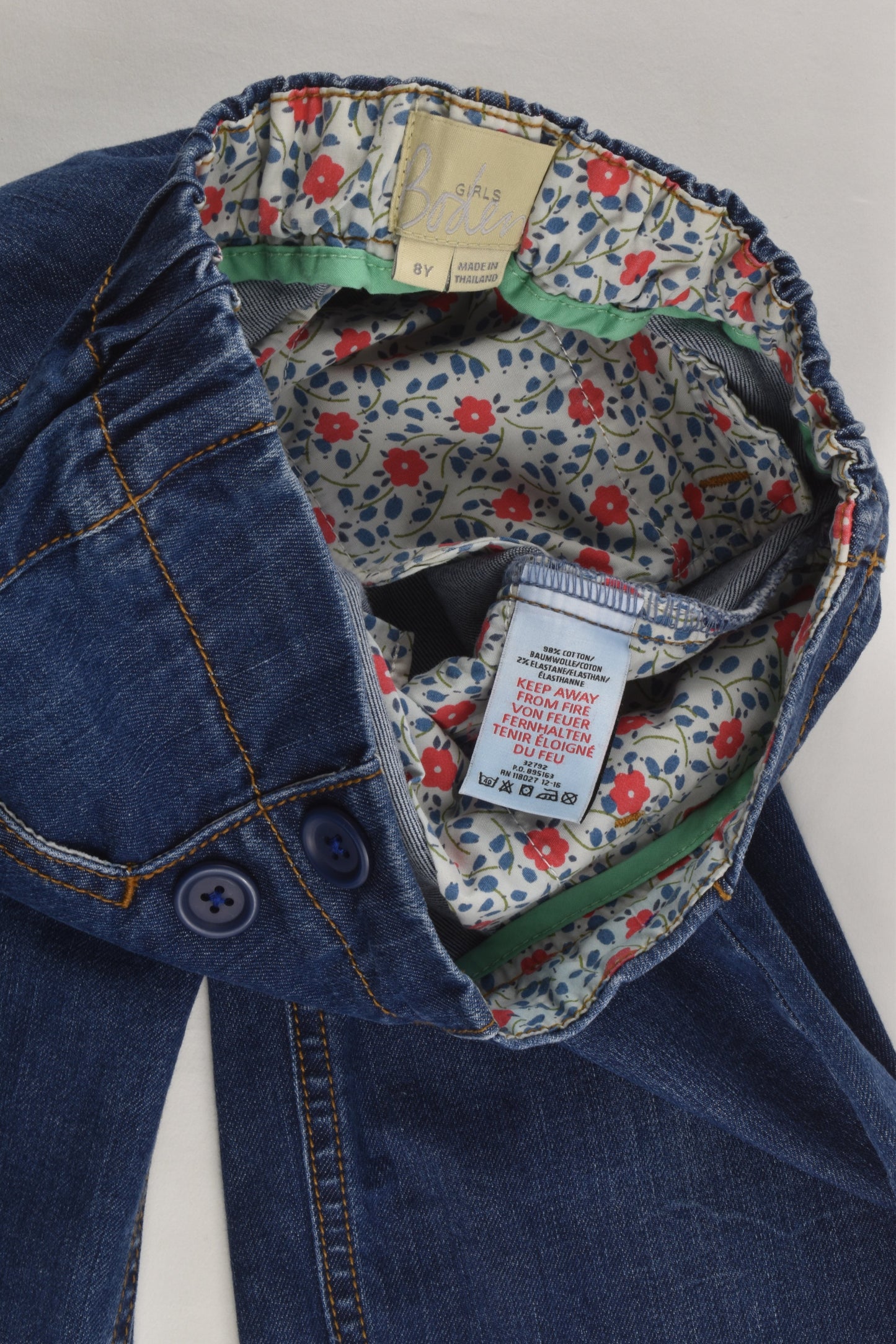 Boden Size 8 Denim Capri Pants