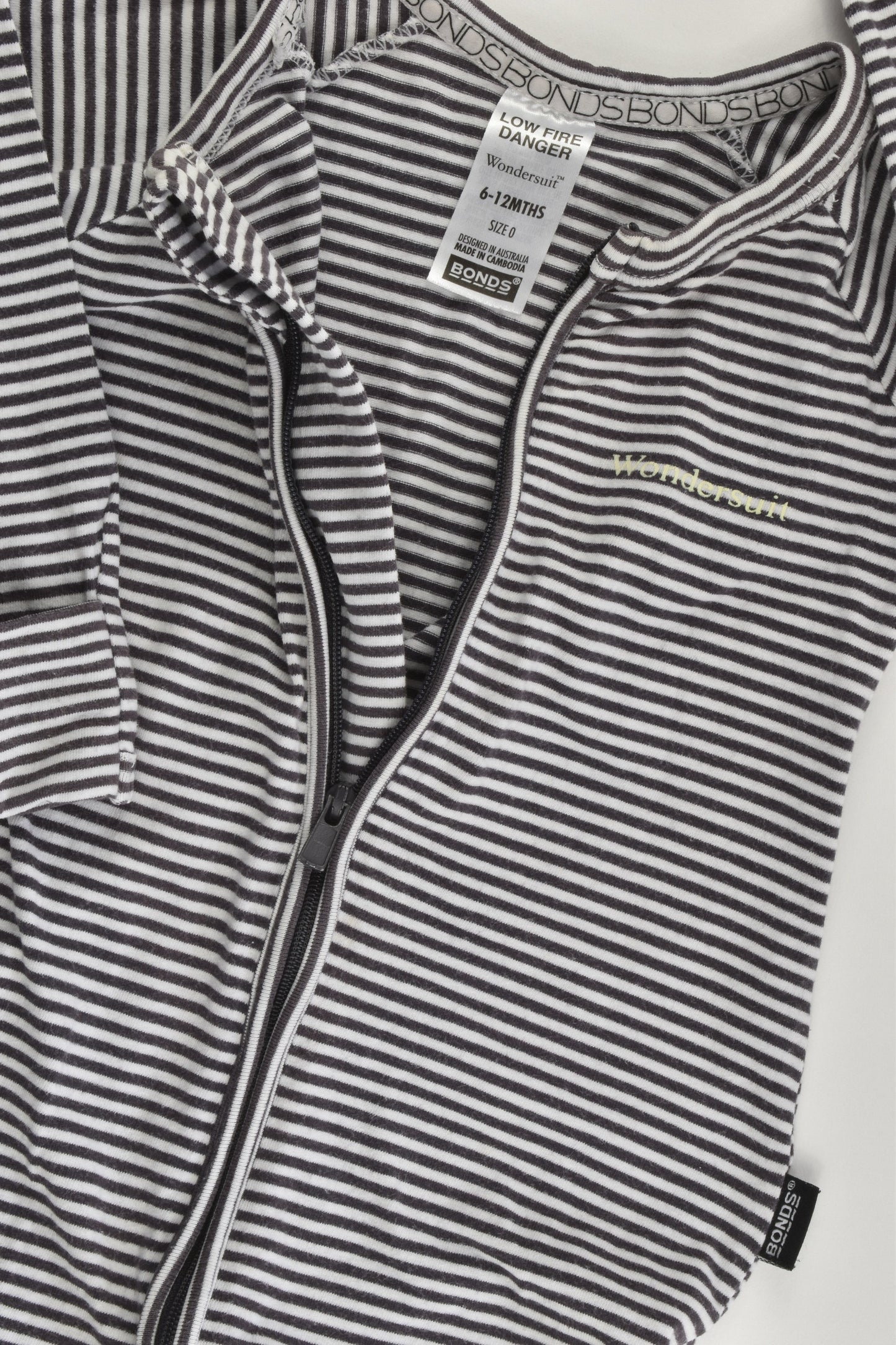 Bonds Size 0 (6-12 months) Striped Wondersuit