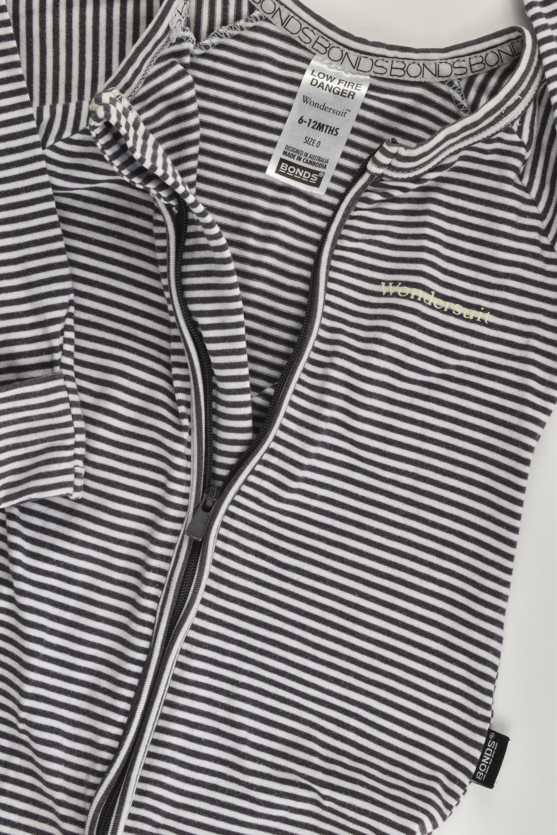 Bonds Size 0 (6-12 months) Striped Wondersuit